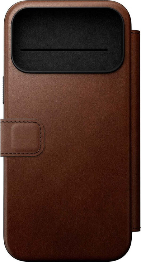 iPhone 17 Pro Max Modern Leather Folio Case - MagSafe Kompatibel - Brown