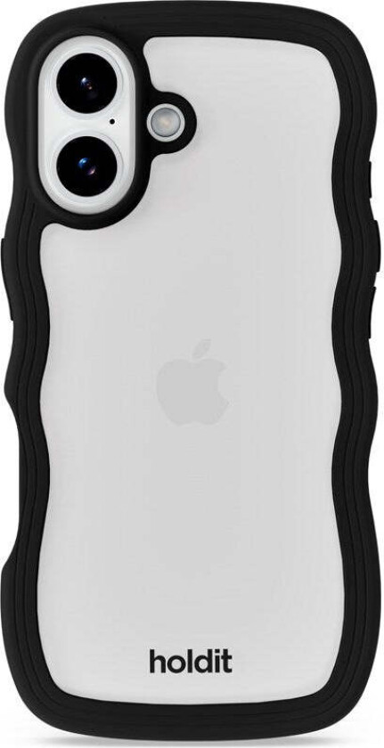 iPhone 17 Wavy Deksel - Black / Transparent