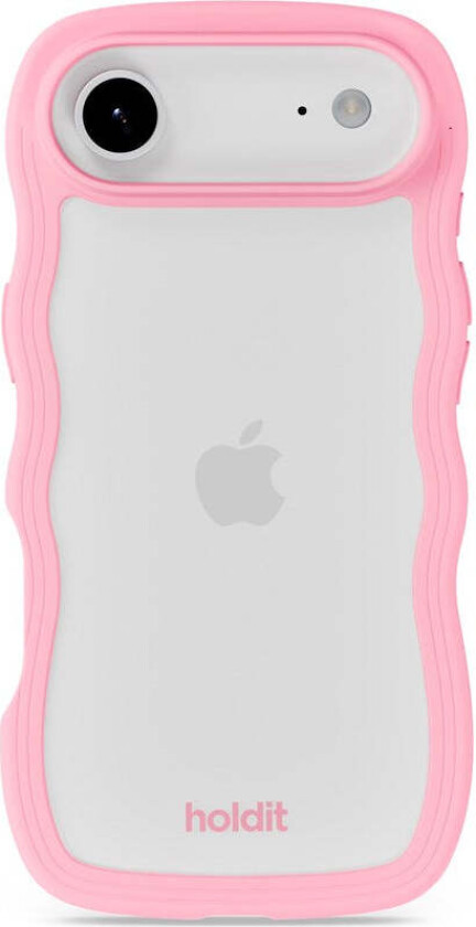iPhone Air Wavy Deksel - Pink / Transparent