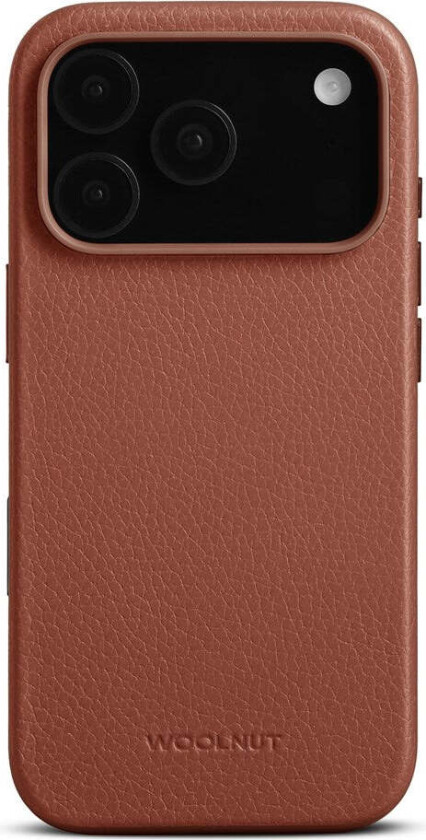 iPhone 17 Pro Ekte Skinn Deksel - MagSafe Kompatibel - Brun