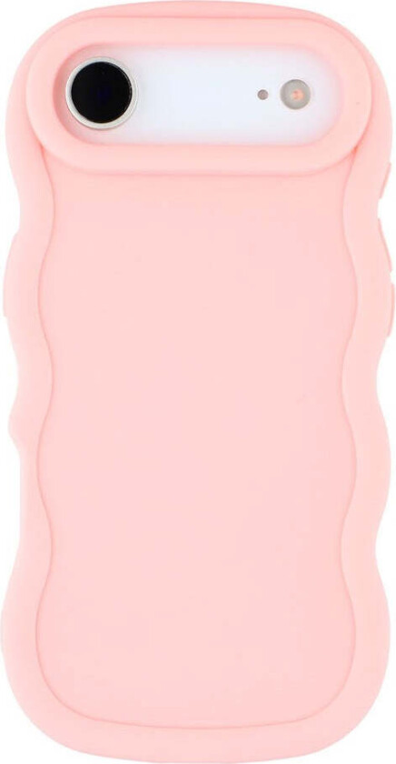 iPhone Air Fleksibelt Plast Wavy Deksel - Rosa