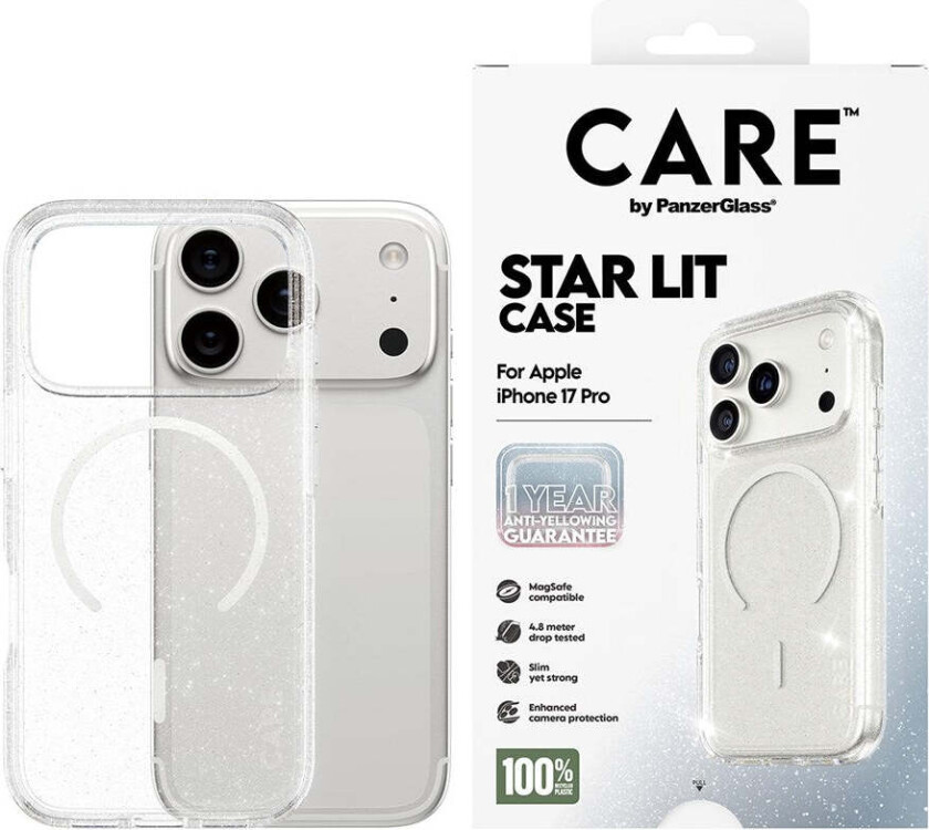 iPhone 17 Pro FLAGSHIP Urban Explorer Deksel - MagSafe Kompatibel - Transparent / Star Lit