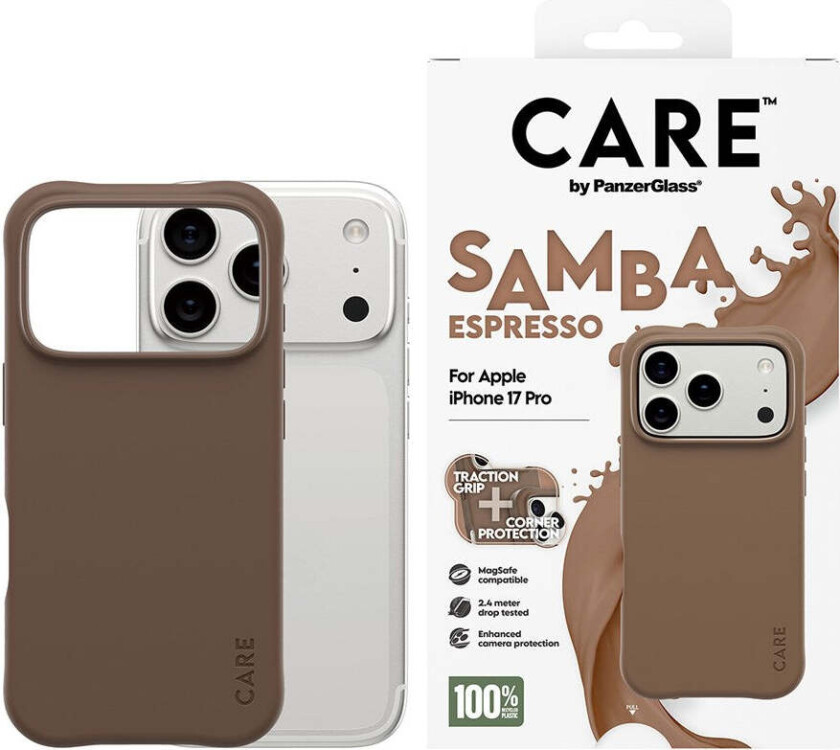 iPhone 17 Pro Fashionable Samba Deksel - MagSafe Kompatibel - Espresso