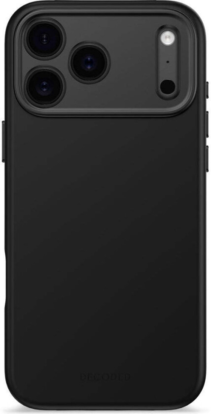 Decoded iPhone 17 Pro Max AntiMicrobial Silikon Deksel - MagSafe Kompatibel - Phantom Black