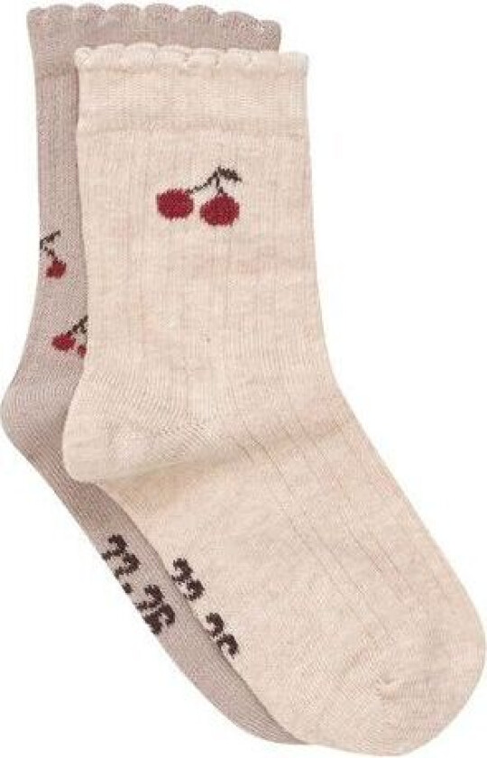 2-pack sokker til baby og barn, Light Taupe