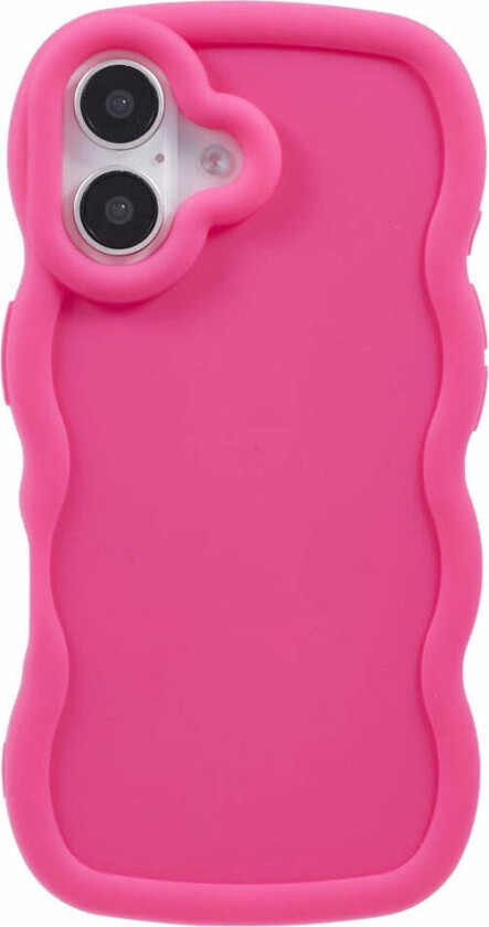 iPhone 17 Fleksibelt Plast Wavy Deksel - Pink