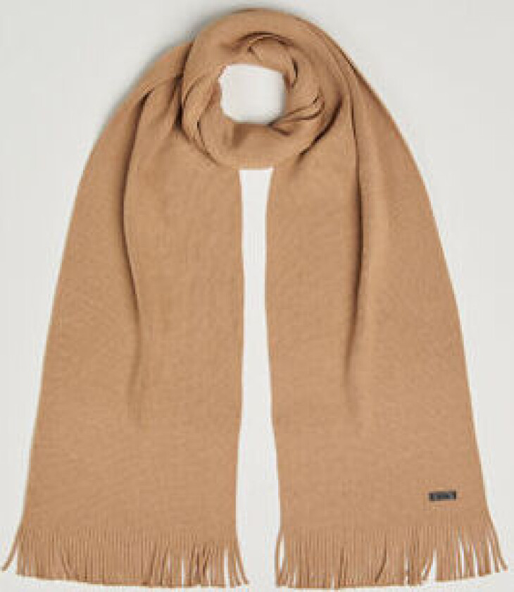 Boss BLACK Albas Wool Scarf Medium Beige