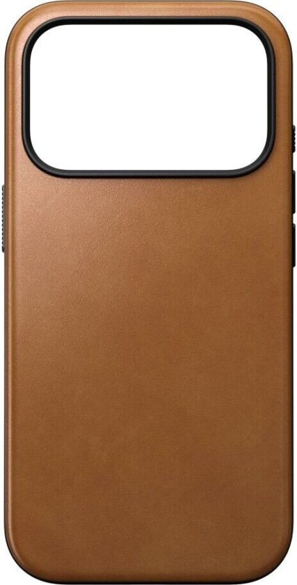 Modern skinndeksel (iPhone 17 Pro) - Lys brun