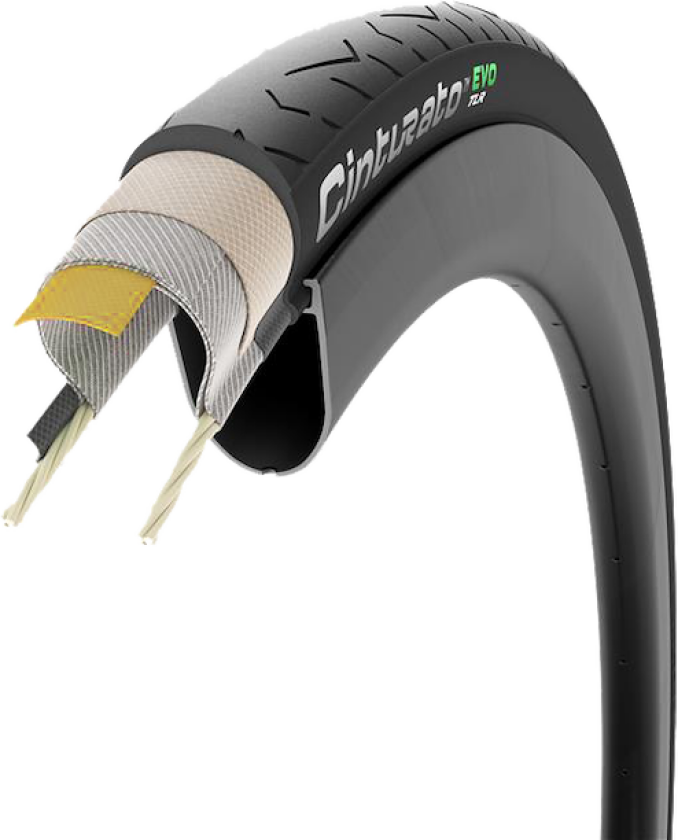 Cinturato EVO TLR foldedek road 700x28c sort/sort