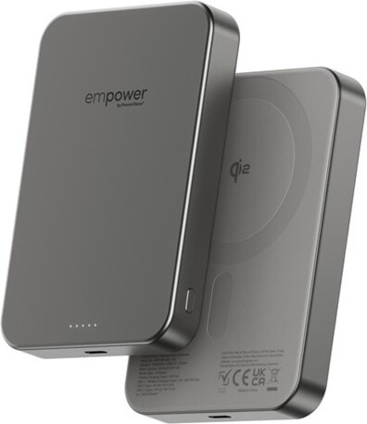 empower Bank | 10000mAh | Titanium Nødlader - Sølv - 10000 mAh
