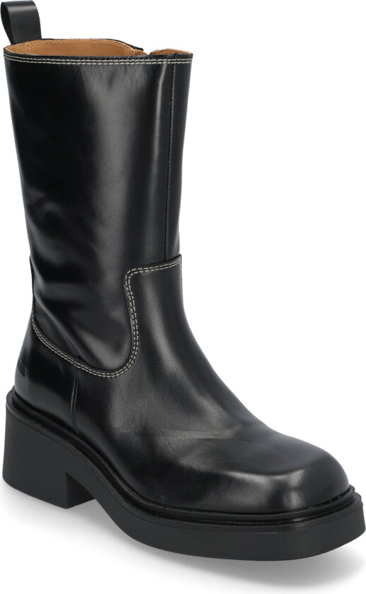 Booties - Flat - With Zipper - Black - 35 x 23.20