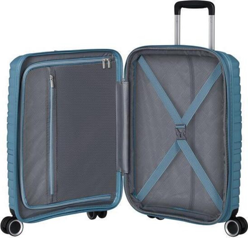 Flytwist ekspanderende kabinkoffert 55 cm Storm Blue