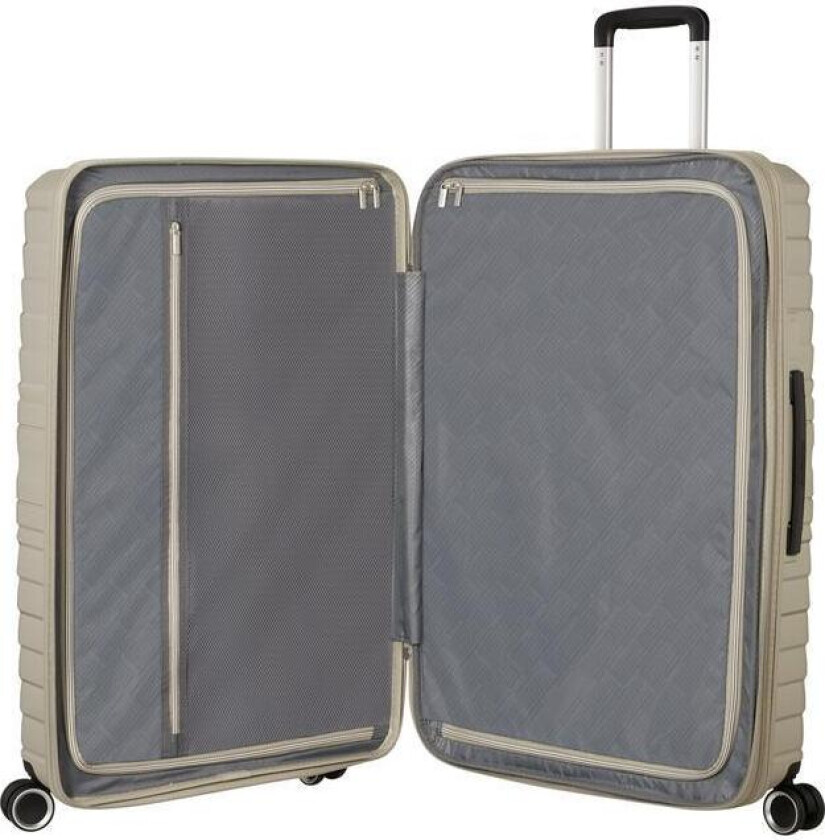 Flytwist ekspanderende stor koffert 78 cm Sandstone