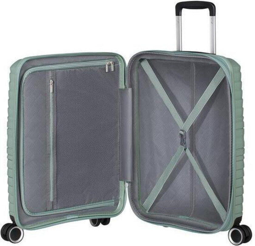 Flytwist ekspanderende kabinkoffert 55 cm Botanic Green