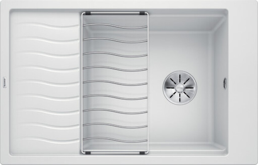 Elon XL 6 S kjøkkenvask, 78x50 cm, hvit