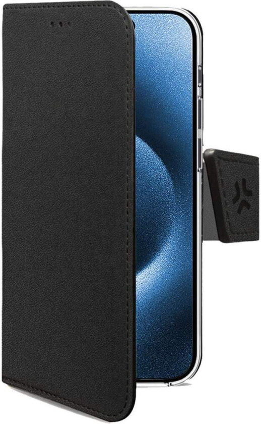 iPhone 17 Pro lommebokdeksel – svart, øko-skinn, kortspor