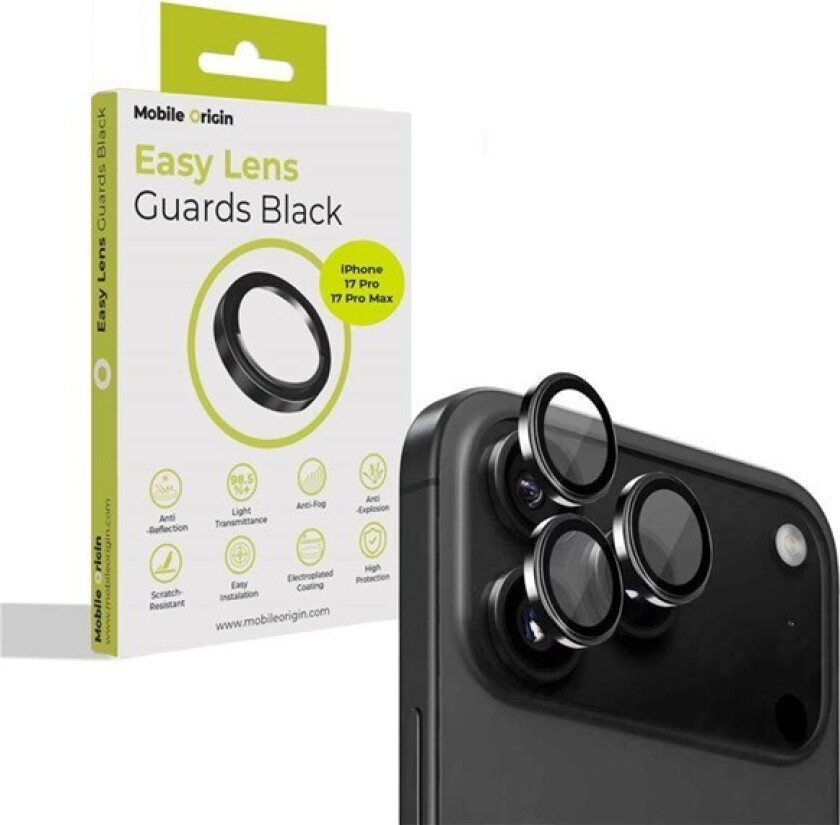 Easy Lens Guards black - iPhone 17 Pro/17 Pro Max