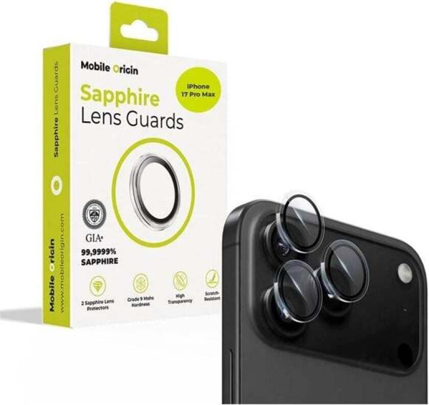 Sapphire Lens guards clear - iPhone 17 Pro/17 Pro Max