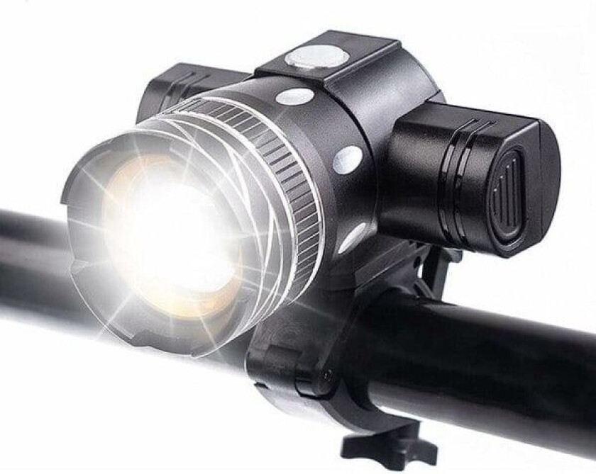 5000 Lumen Oppladbar Sykkellykt - Vanntett LED med Høy Lysstyrke for Sikkerhet
