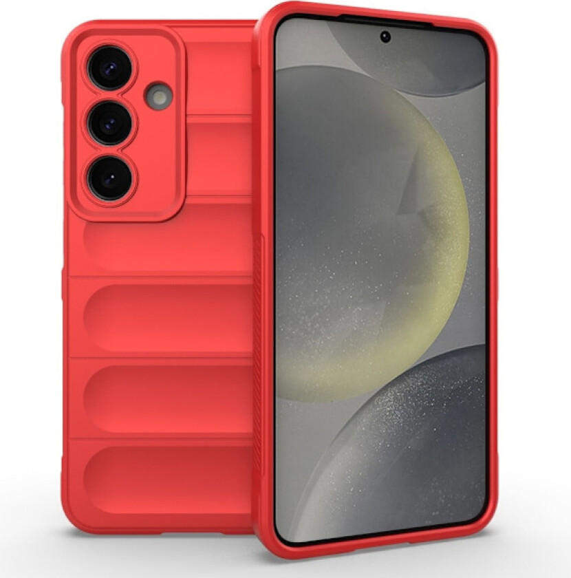 Deksel med mykt grep for Samsung Galaxy S25 - Rød