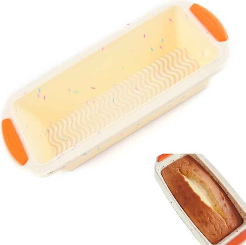 Fleksibel silikon brødform, kakeform, brødbakeform, 29 cm