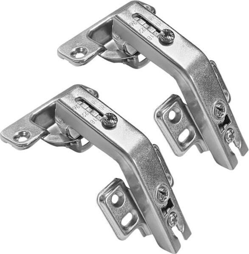 135 Graders Skap Hengsler Kjøkken Skap Blind Hjørne Hengsler Dør Hengsler 35mm, Skjulte Garderobe Folding Hengsler med Skruer, 1 Par