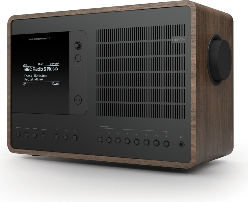 Revo SuperConnect Internetradio - DAB+, FM, Bluetooth - ValnÅd/Svart