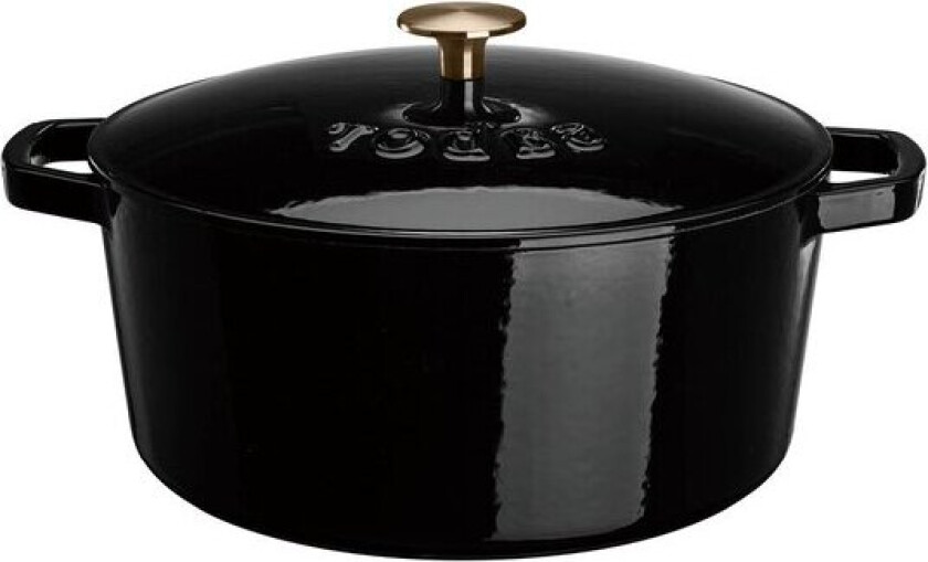 Støpejernsgryte 6,7L svart