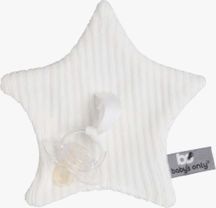 Koseklut med Smokkesnor, White - Gulpekluter & Babytepper - Bomull