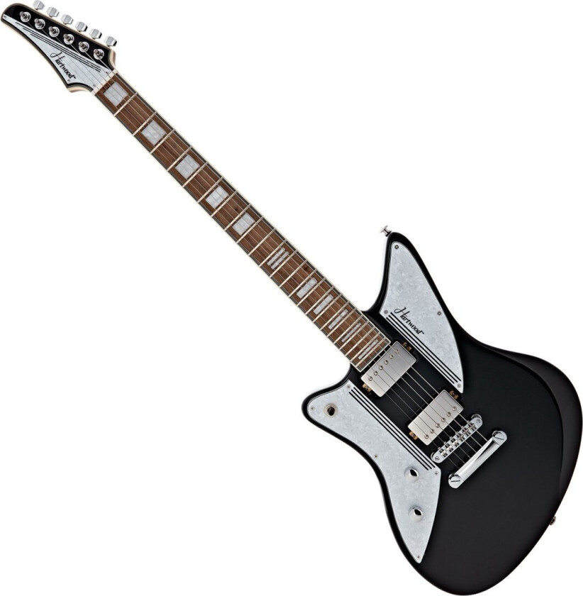 Charger Left Handed Electric Guitar Jet Black