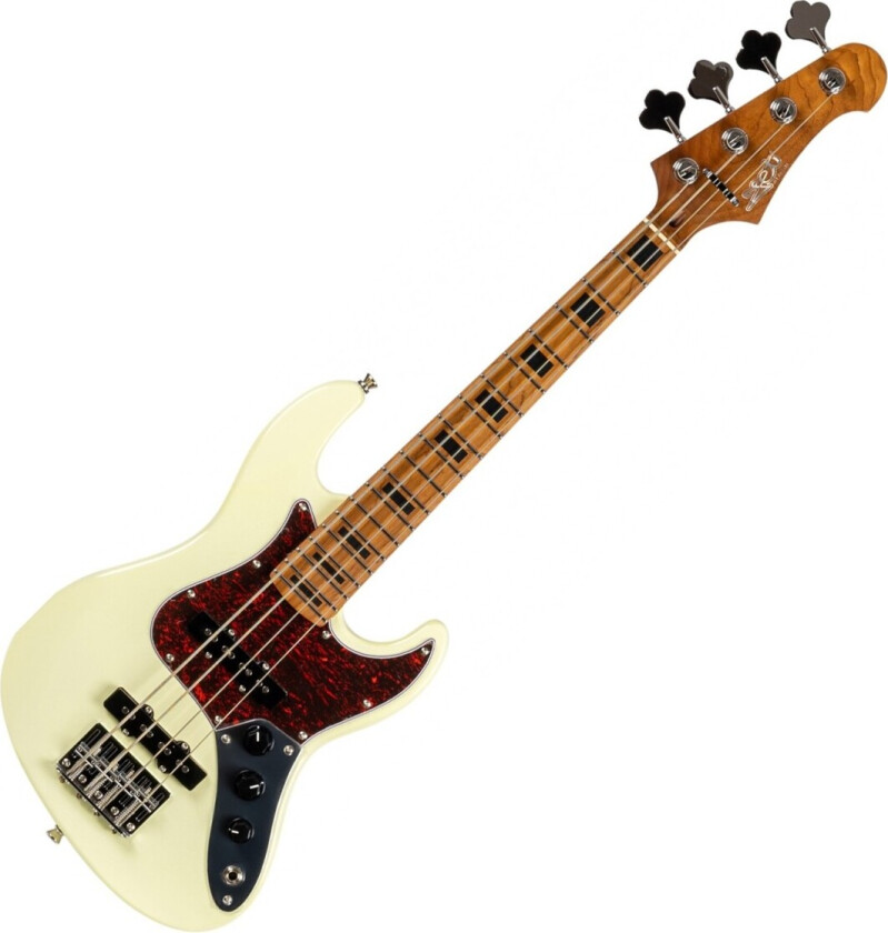 JET JB Travel Bass Guitar Olympic White