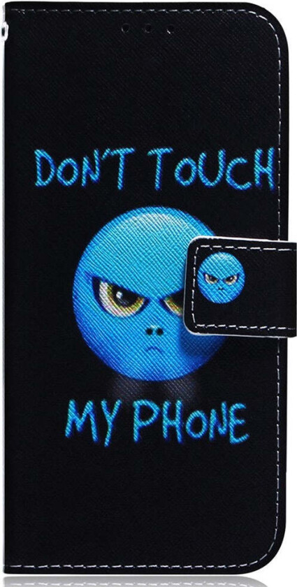 Samsung Galaxy S25 FE Kunstskinn Flip Deksel m. Motiv - Don't Touch My Phone