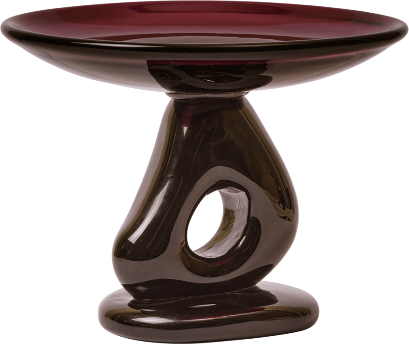 Bilde av Damo glass centerpiece fat Ø30 cm Dark grape