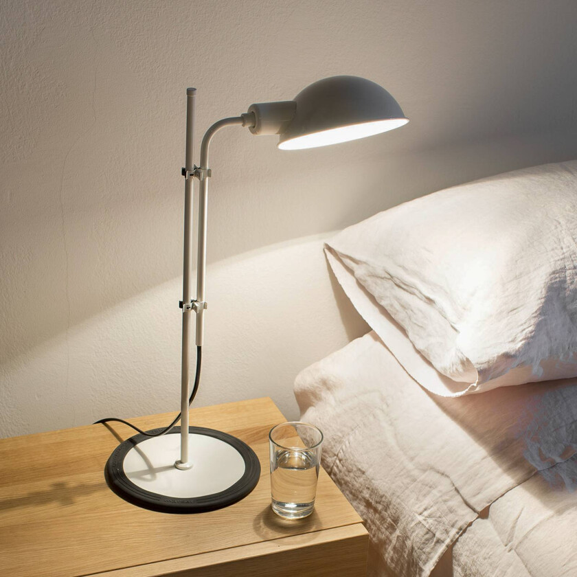 Funiculí bordlampe, perlehvit