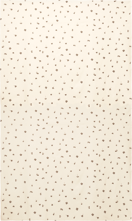 Baies bordduk 150x240 cm Natural-dark chocolate