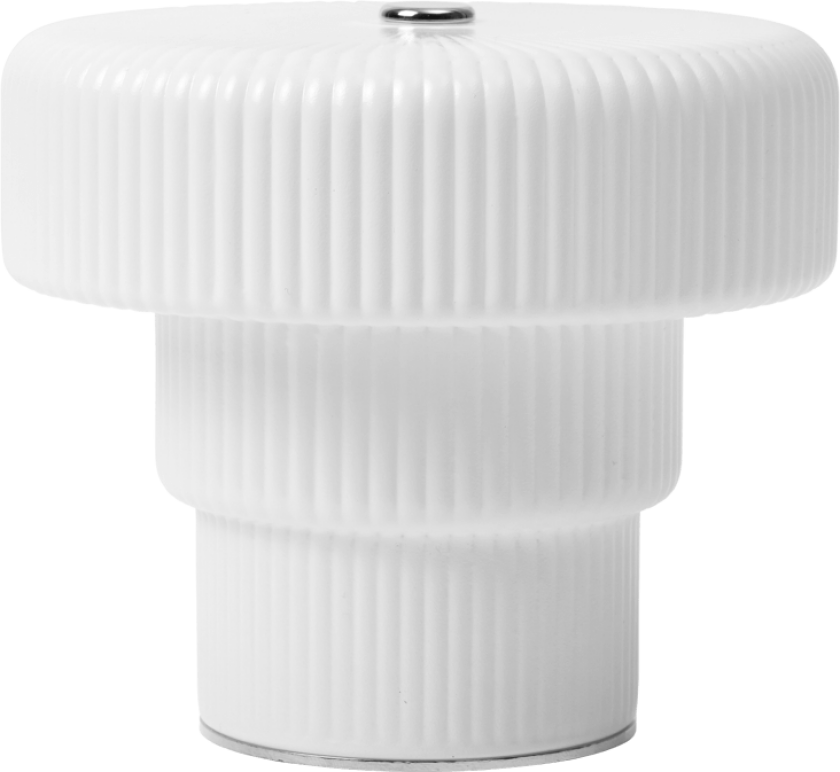 Ripple bærbar bordlampe 10 cm White