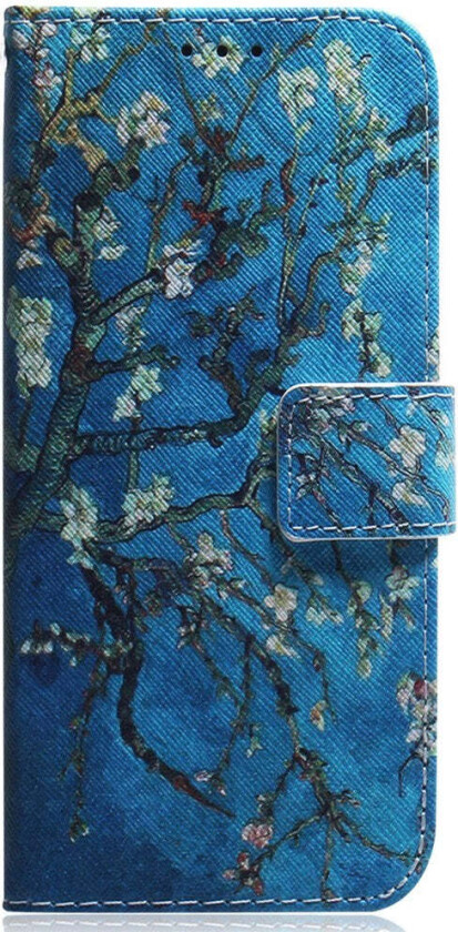 Samsung Galaxy S25 FE Kunstskinn Flip Deksel m. Motiv - Blomster