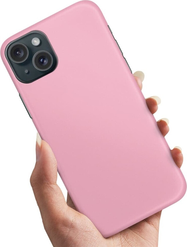 iPhone 15 - Deksel/Mobildeksel Lyserosa