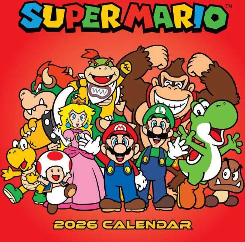 Super Mario 2026 Square Kalender