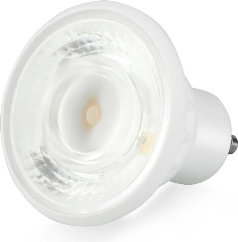 Ecolux GU10 LED 7W 2700 Kelvin - Dimbar - Hvit