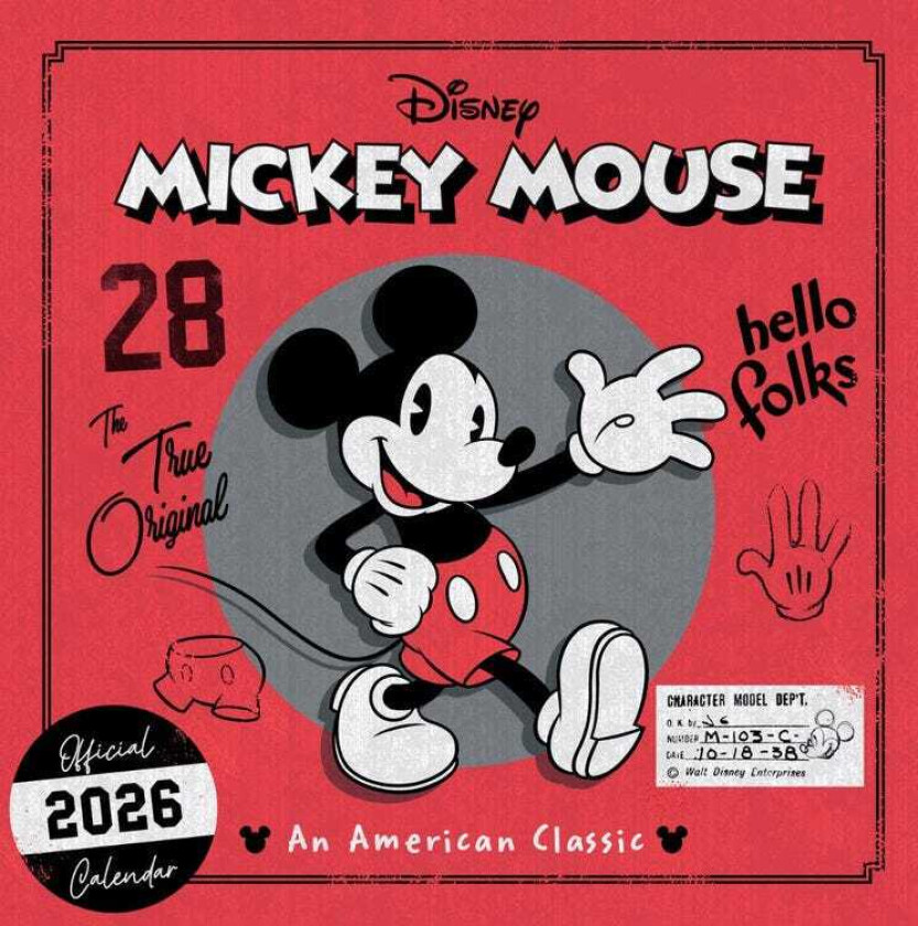 Mickey Classic 2026 Square Kalender