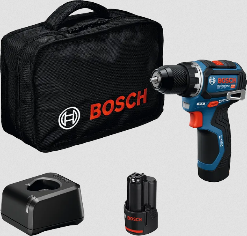 Drill gsr 12v-32 2x2ah gal + veske