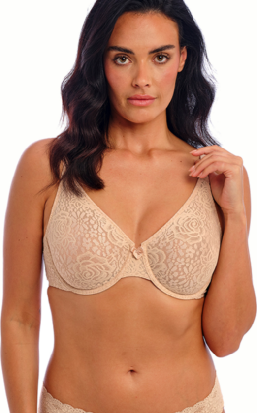 Halo Lace BH med bøjle, nude, Størrelse: 80F, Kvinner