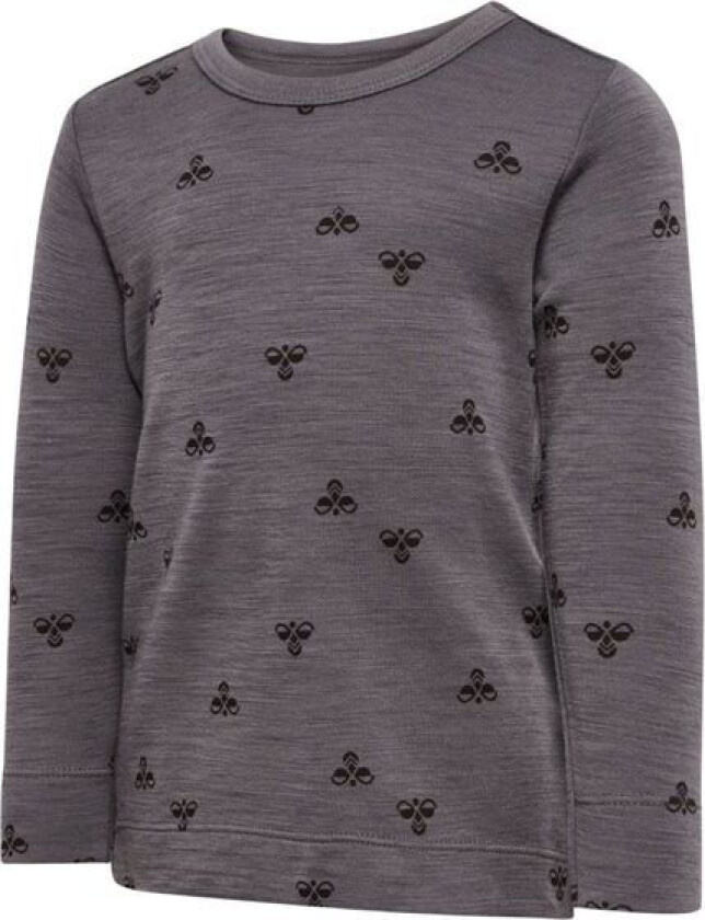 Hummel - Ulltrøye Ull og Bambus Charcoal Gray