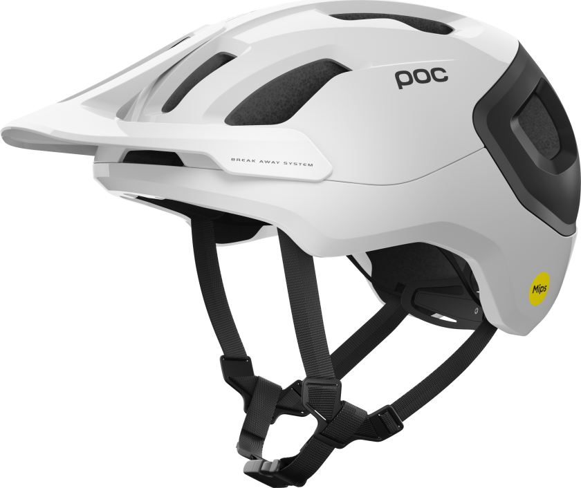POC Axion Race Mips Hydrogen White/Uranium Black Matt S/51-54, Hydrogen White/Uranium Black Matt