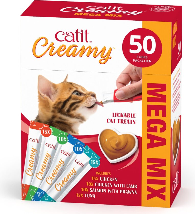 catit - Catit Creamy Premium Treat for Cats - Chicken - Multi Pack (50x10g)