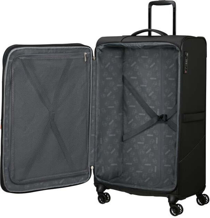 SummerRide utvidbar stor koffert 80 cm Black