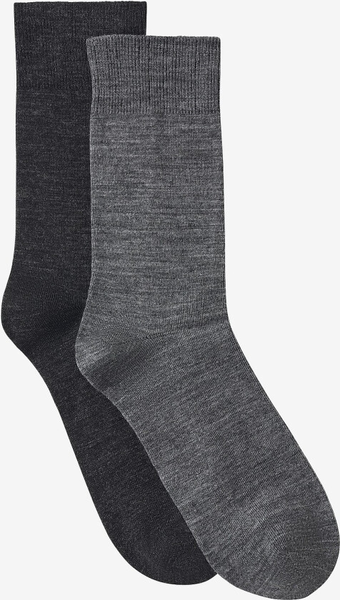 Sokker i merinoull 2-pakning - Grå