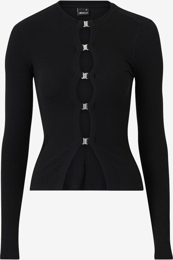 Topp Rib Buckle - Svart