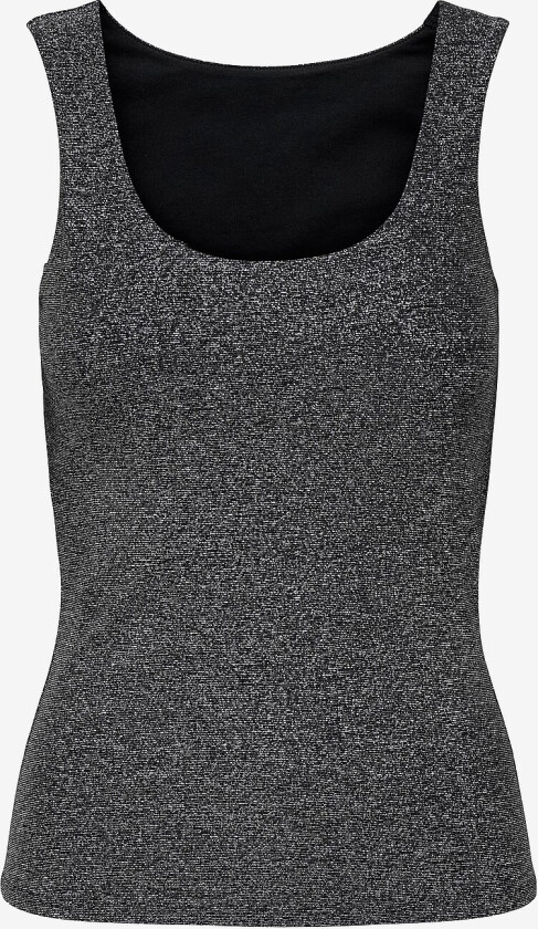 Topp caRea Glitter S/l 2-ways - Svart